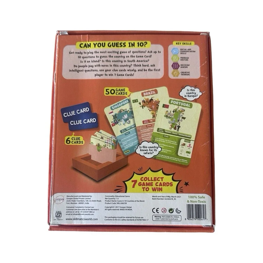 Skillmatics Guess in 10 Countries of the World Game